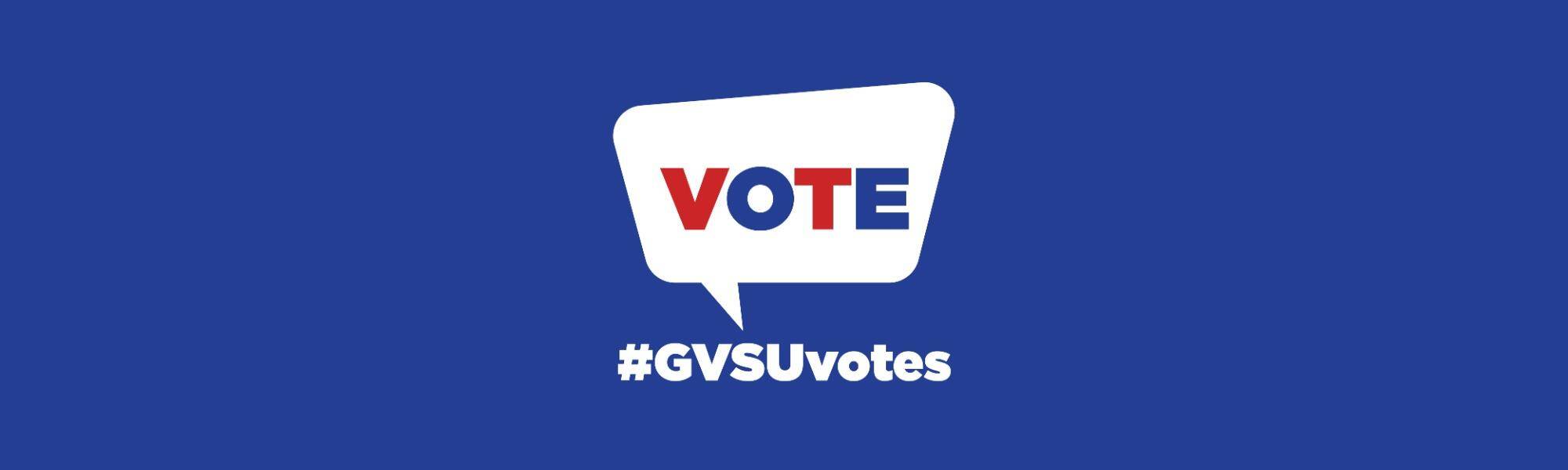 A speech bubble with "VOTE" text followed by text that says "all together"